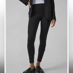 ATHLETA DELANCEY MOTO TIGHT LEGGINGS BLACK SIZE XL